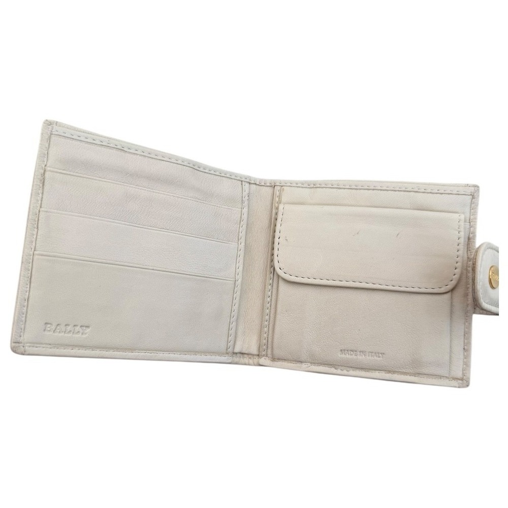 Bally Quilted Leather Satchel Handbag w/ Matching Wallet | Ivory/Cream - Picture 14 of 16